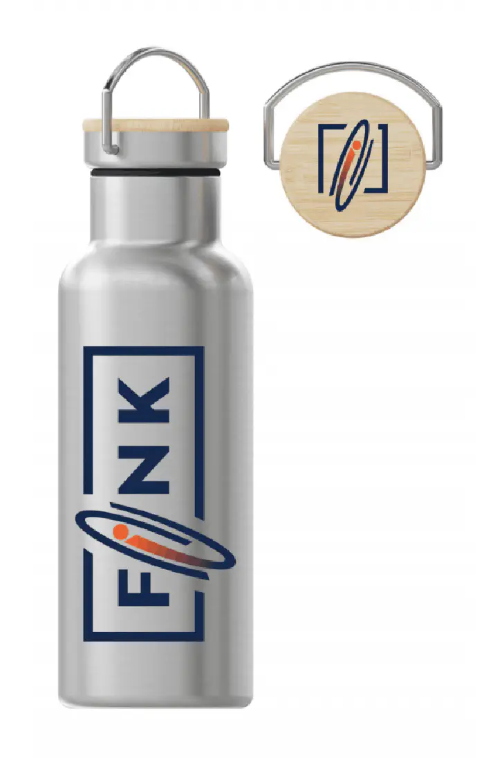 Silver Fink bottle by Justin Burks